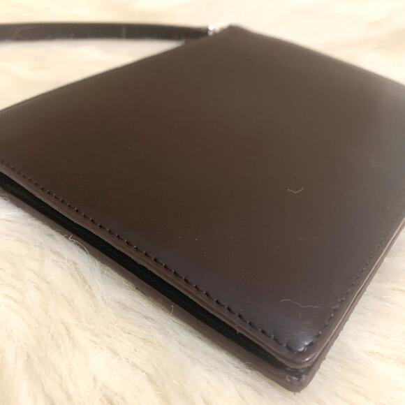 ANN TAYLOR LOFT Black Calf Hair & Brown Leather Demi Bag Clutch Purse - Picture 12 of 15